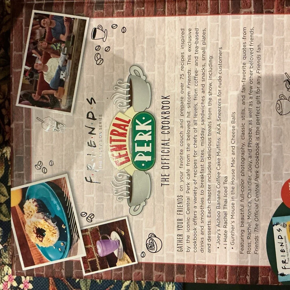 Friends: The Official Central Perk Cookbook by Kara Mickelson Hardcover Book